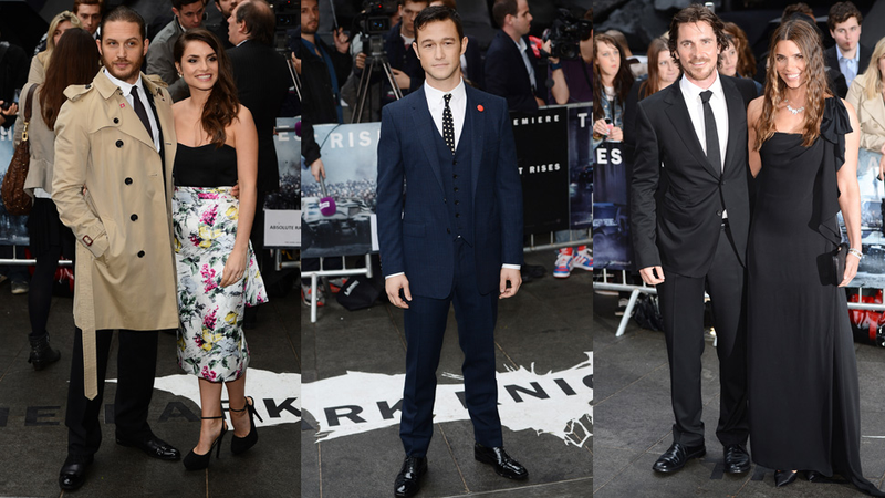 Illustration for article titled The Cast of The Dark Knight Rises Step It Up for European Premiere